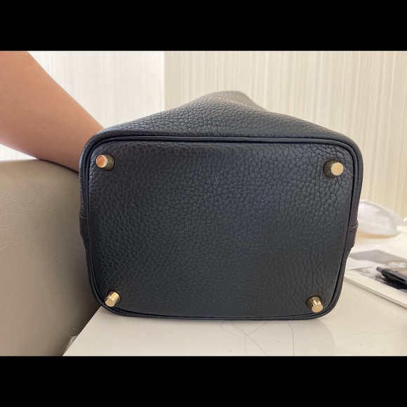 hermes picotin18 noir black gold